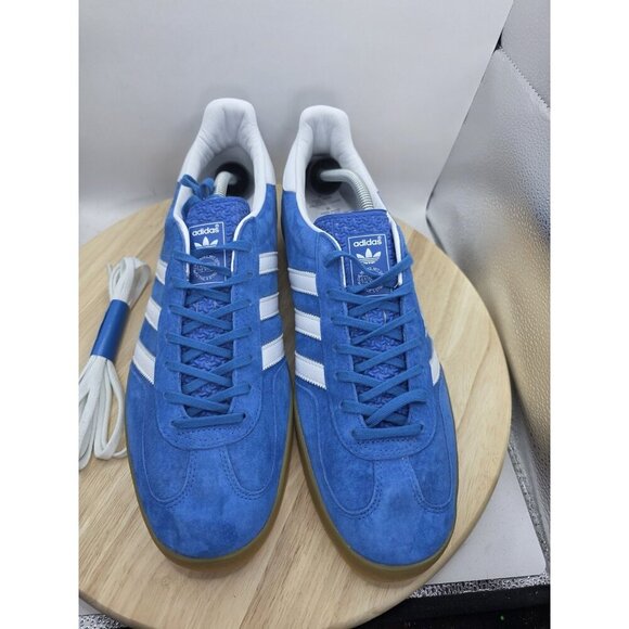 Adidas Gazelle Shoes Sneakers Blue Bird Gum Men’s Size 13 H06260 - Picture 4 of 8